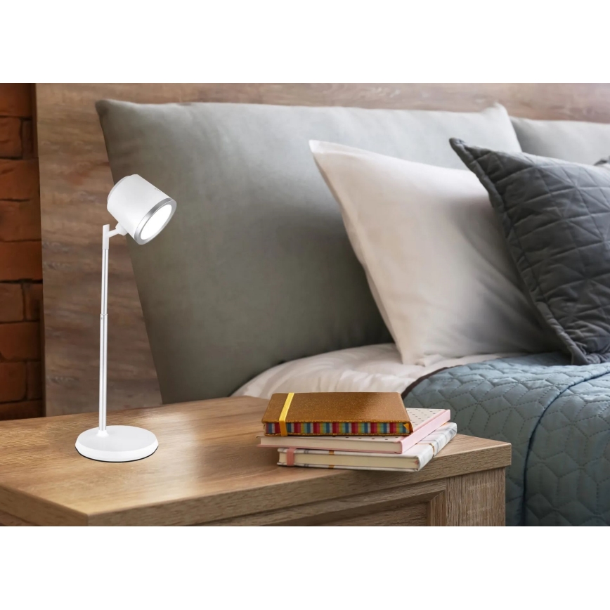 Globo - Сенсорна настільна LED лампа з регулюванням яскравості 4в1 LED/6W/3,7V 3000K/4000K/6500K 1500 mAh USB білий