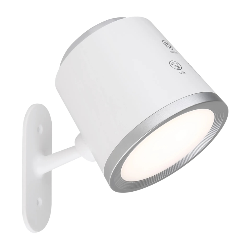 Globo - Сенсорна настільна LED лампа з регулюванням яскравості 4в1 LED/6W/3,7V 3000K/4000K/6500K 1500 mAh USB білий