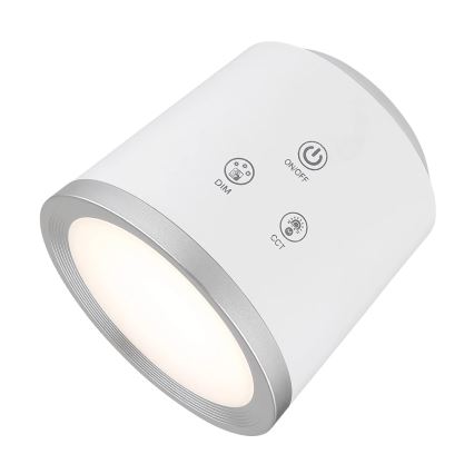 Globo - Сенсорна настільна LED лампа з регулюванням яскравості 4в1 LED/6W/3,7V 3000K/4000K/6500K 1500 mAh USB білий