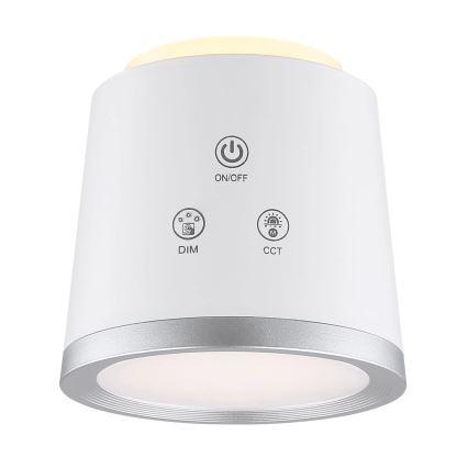 Globo - Сенсорна настільна LED лампа з регулюванням яскравості 4в1 LED/6W/3,7V 3000K/4000K/6500K 1500 mAh USB білий