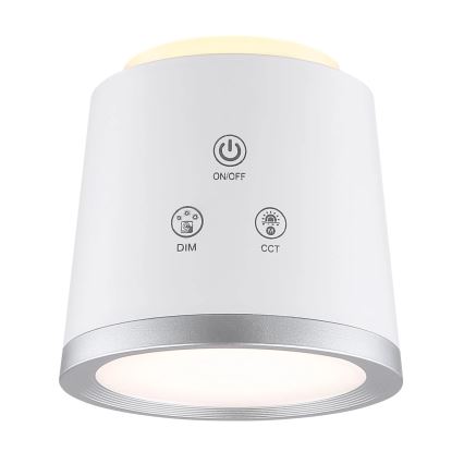 Globo - Сенсорна настільна LED лампа з регулюванням яскравості 4в1 LED/6W/3,7V 3000K/4000K/6500K 1500 mAh USB білий
