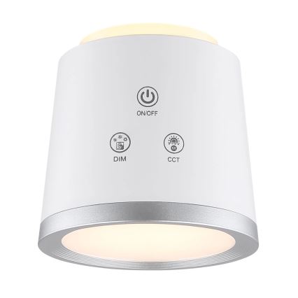 Globo - Сенсорна настільна LED лампа з регулюванням яскравості 4в1 LED/6W/3,7V 3000K/4000K/6500K 1500 mAh USB білий