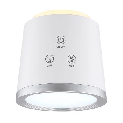 Globo - Сенсорна настільна LED лампа з регулюванням яскравості 4в1 LED/6W/3,7V 3000K/4000K/6500K 1500 mAh USB білий
