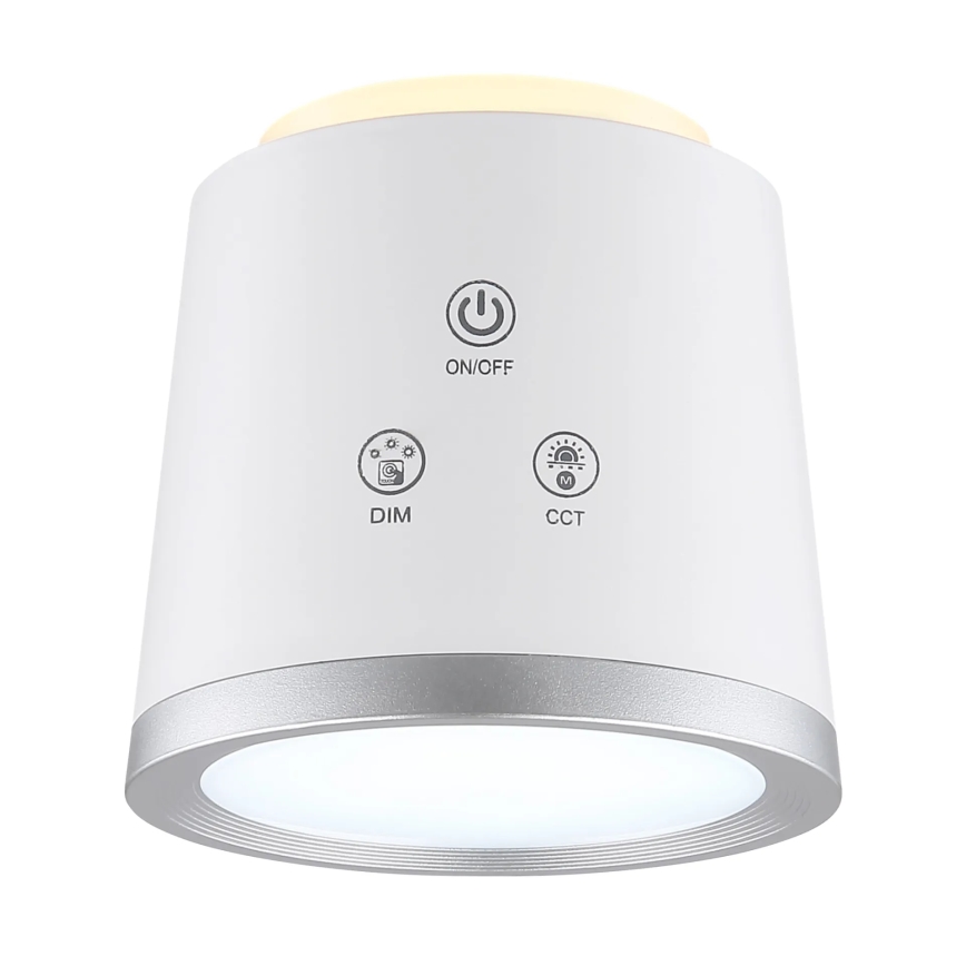 Globo - Сенсорна настільна LED лампа з регулюванням яскравості 4в1 LED/6W/3,7V 3000K/4000K/6500K 1500 mAh USB білий