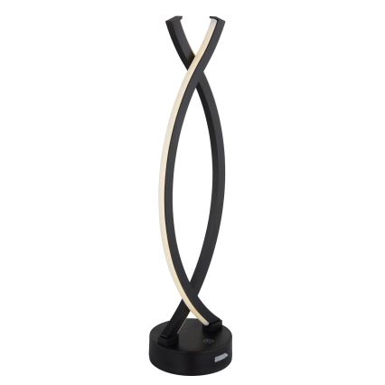 Globo - Світлодіодна сенсорна настільна лампа з регулюванням яскравості LED/1W/3,7V 3000K 1800 mAh USB чорна