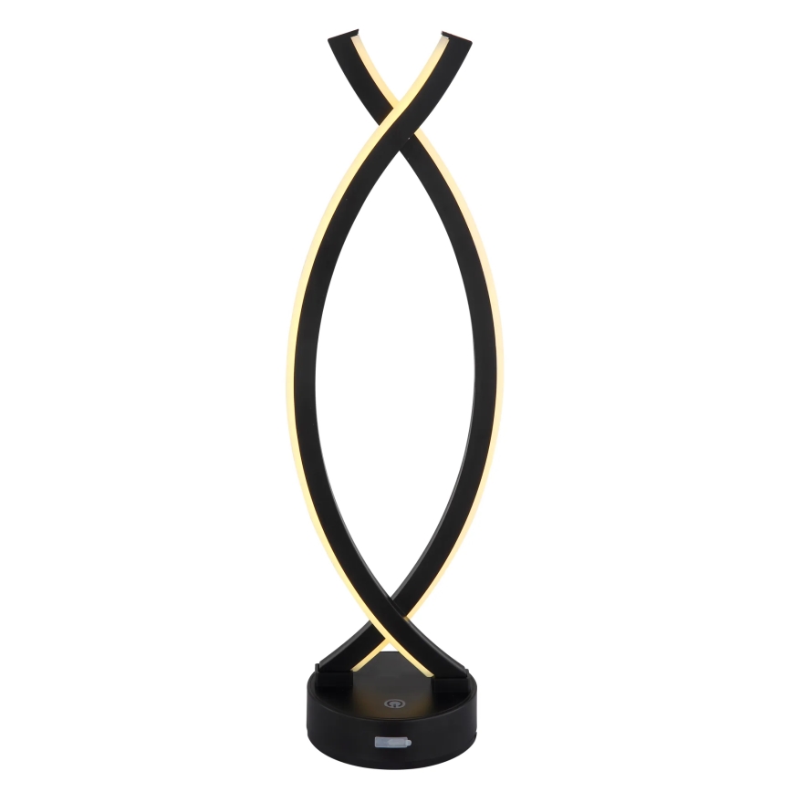 Globo - Світлодіодна сенсорна настільна лампа з регулюванням яскравості LED/1W/3,7V 3000K 1800 mAh USB чорна