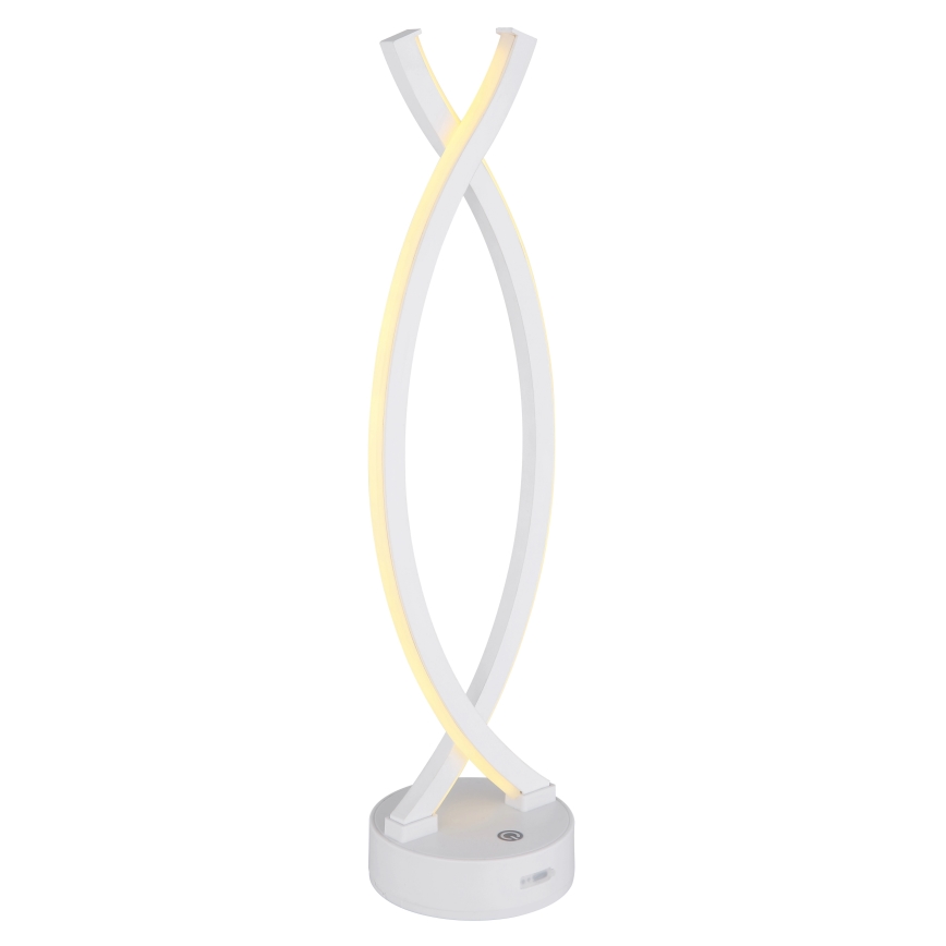 Globo - Сенсорна настільна LED лампа з регулюванням яскравості LED/1W/3,7V 3000K 1800 mAh USB білий