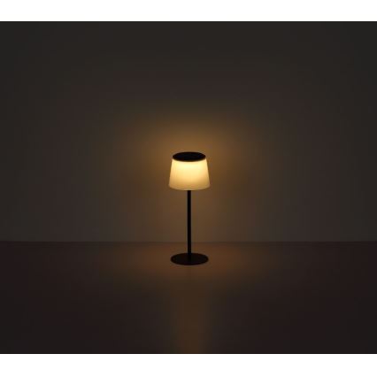 Globo - LED Вулична сенсорна настільна лампа з регулюванням яскравості LED/1,8W/5V IP44 1800 mAh чорний/білий