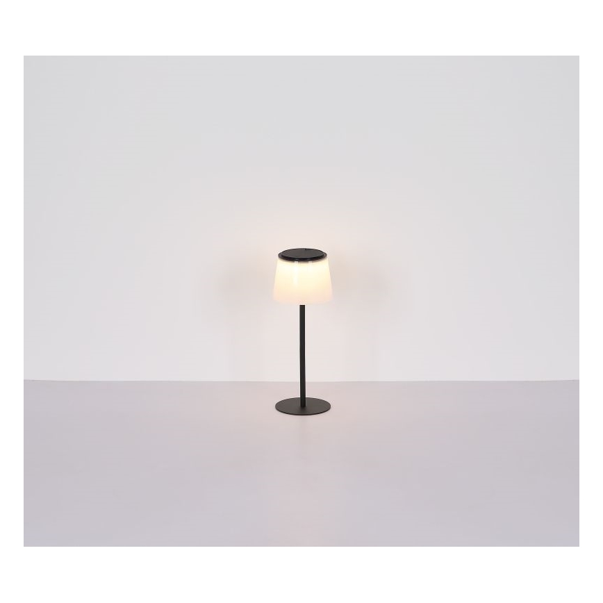Globo - LED Вулична сенсорна настільна лампа з регулюванням яскравості LED/1,8W/5V IP44 1800 mAh чорний/білий