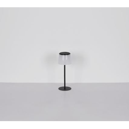 Globo - LED Вулична сенсорна настільна лампа з регулюванням яскравості LED/1,8W/5V IP44 1800 mAh чорний/білий
