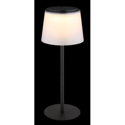Globo - LED Вулична сенсорна настільна лампа з регулюванням яскравості LED/1,8W/5V IP44 1800 mAh чорний/білий