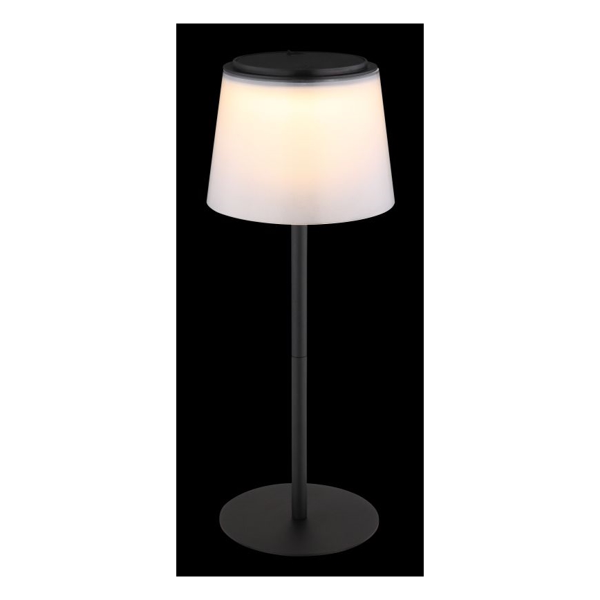 Globo - LED Вулична сенсорна настільна лампа з регулюванням яскравості LED/1,8W/5V IP44 1800 mAh чорний/білий