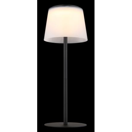 Globo - LED Вулична сенсорна настільна лампа з регулюванням яскравості LED/1,8W/5V IP44 1800 mAh чорний/білий