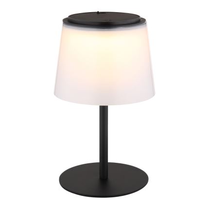 Globo - LED Вулична сенсорна настільна лампа з регулюванням яскравості LED/1,8W/5V IP44 1800 mAh чорний/білий