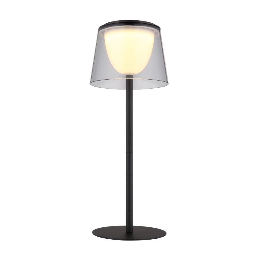 Globo - LED Вулична сенсорна настільна лампа з регулюванням яскравості LED/1,8W/5V IP44 1800 mAh чорний/димчастий