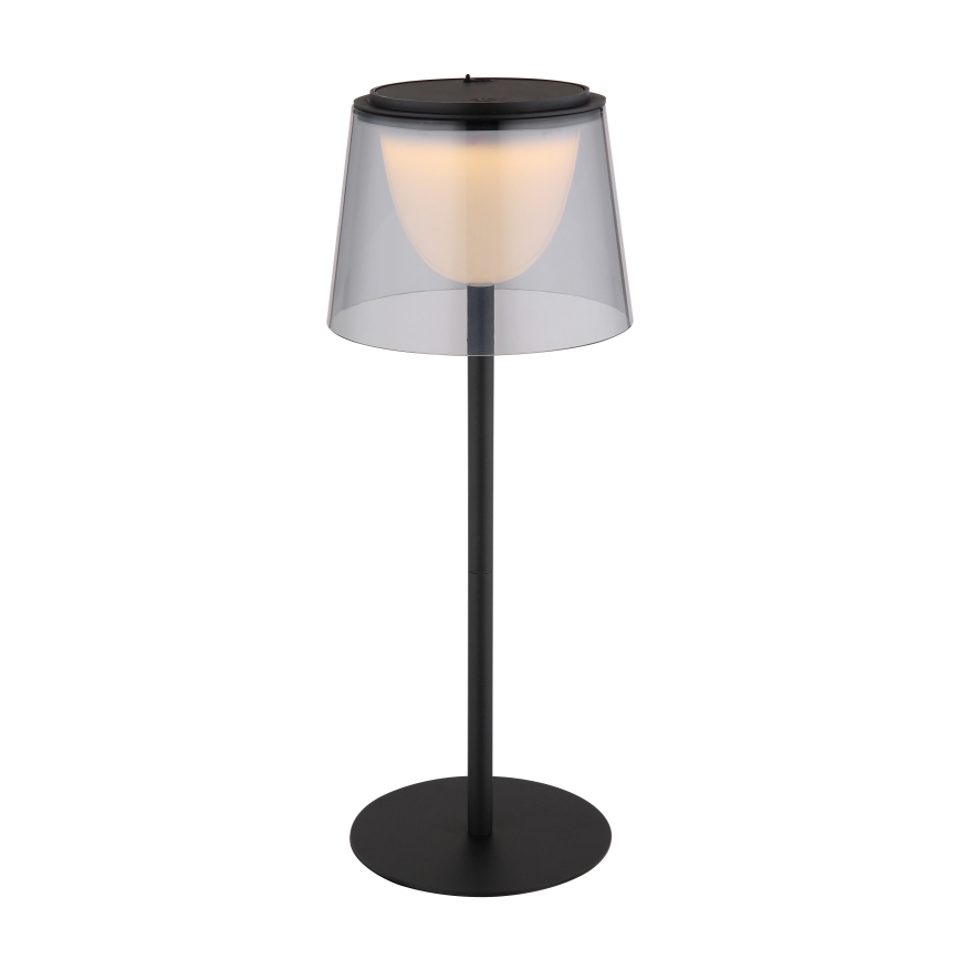 Globo - LED Вулична сенсорна настільна лампа з регулюванням яскравості LED/1,8W/5V IP44 1800 mAh чорний/димчастий