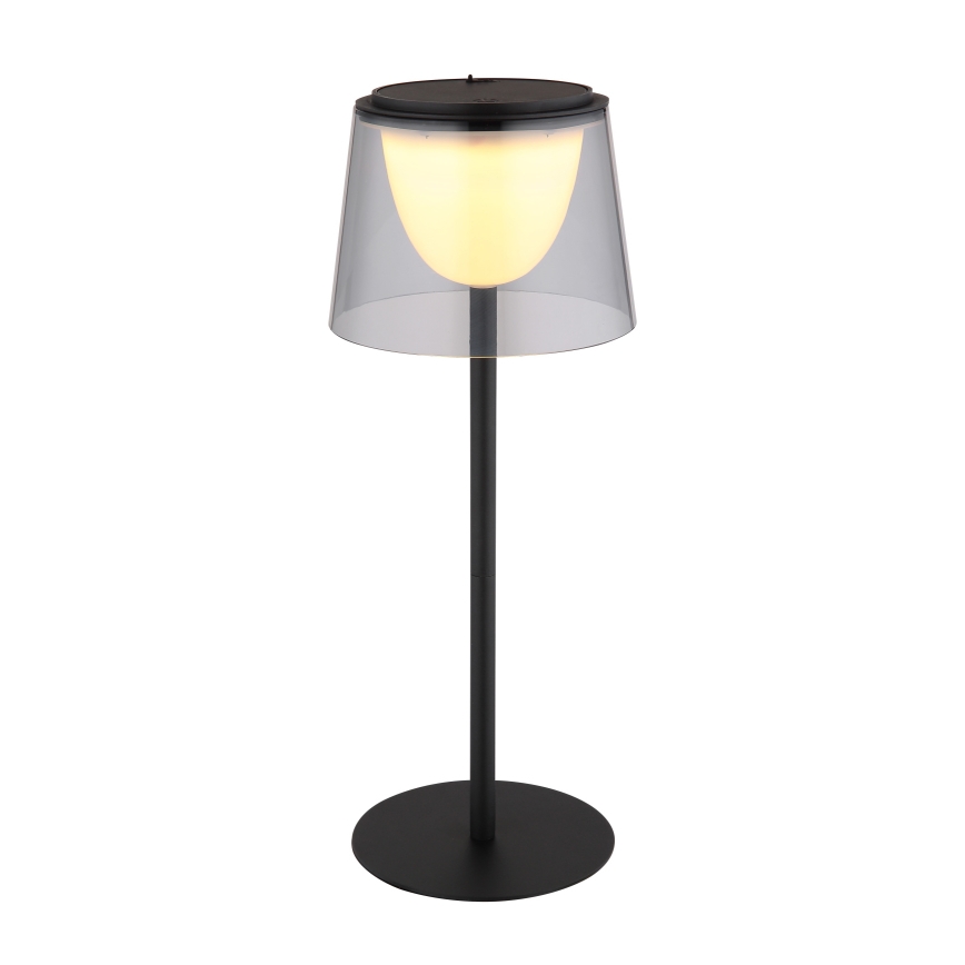 Globo - LED Вулична сенсорна настільна лампа з регулюванням яскравості LED/1,8W/5V IP44 1800 mAh чорний/димчастий