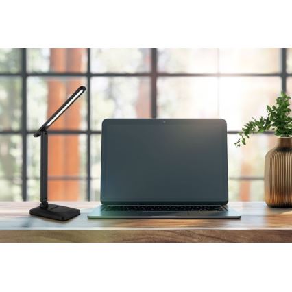 Globo - Світлодіодна регульована сенсорна настільна лампа LED/3W/5V 2800/4000/6500K 1800 mAh чорна