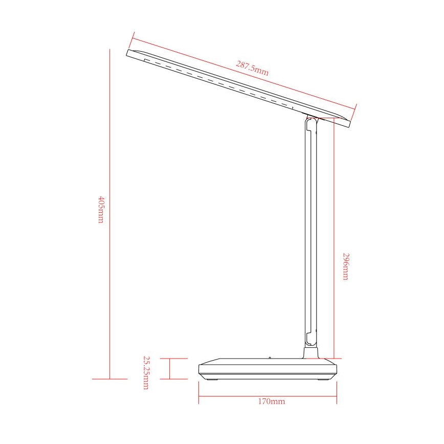 Globo - Світлодіодна настільна лампа з регулюванням яскравості, сенсорна, акумуляторна LED/3W/5V 2800/4000/6500K 1800 mAh біла