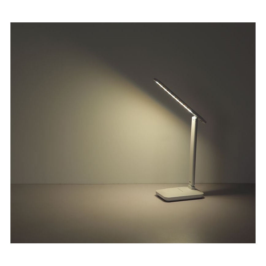 Globo - Светодиодная сенсорная настольная лампа с регулируемой яркостью, аккумуляторная LED/3W/5V 2800/4000/6500K 1800 мАч, белая