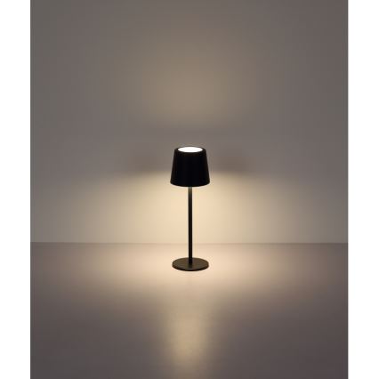 Globo - LED Вулична сенсорна настільна лампа з регулюванням яскравості LED/2W/5V 3000/4000/6000K 2200 mAh IP44 чорний