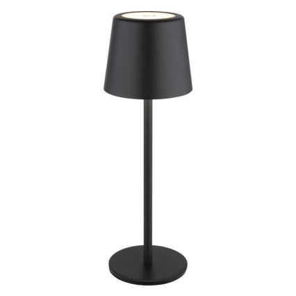 Globo - LED Вулична сенсорна настільна лампа з регулюванням яскравості LED/2W/5V 3000/4000/6000K 2200 mAh IP44 чорний