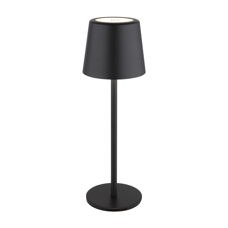 Globo - LED Вулична сенсорна настільна лампа з регулюванням яскравості LED/2W/5V 3000/4000/6000K 2200 mAh IP44 чорний