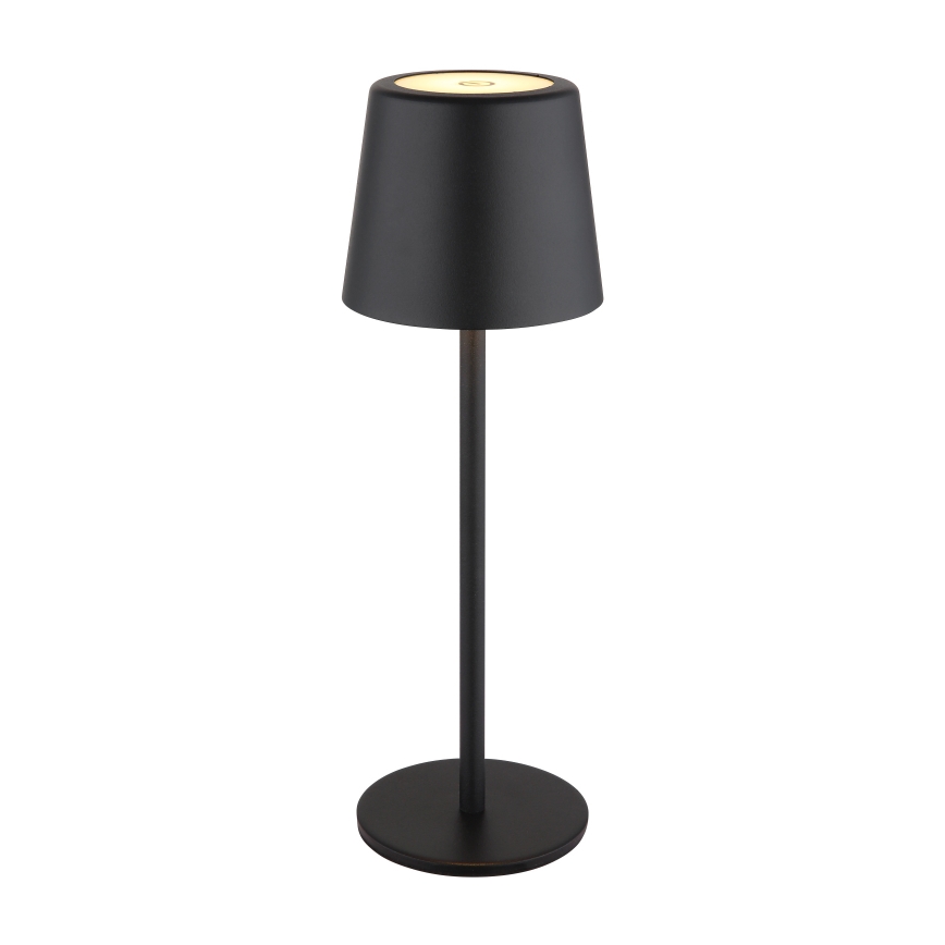 Globo - LED Вулична сенсорна настільна лампа з регулюванням яскравості LED/2W/5V 3000/4000/6000K 2200 mAh IP44 чорний