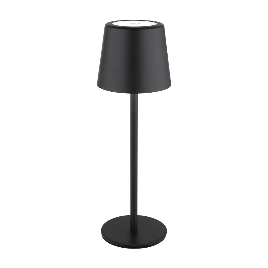 Globo - LED Вулична сенсорна настільна лампа з регулюванням яскравості LED/2W/5V 3000/4000/6000K 2200 mAh IP44 чорний