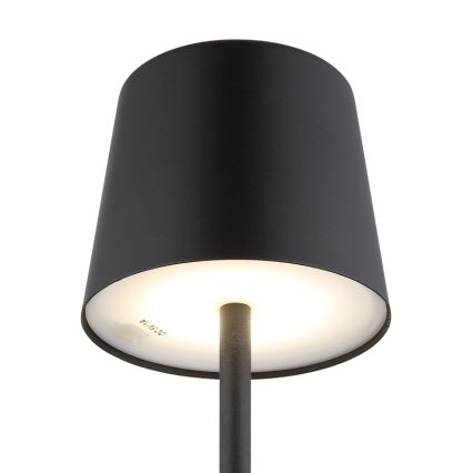Globo - LED Вулична сенсорна настільна лампа з регулюванням яскравості LED/2W/5V 3000/4000/6000K 2200 mAh IP44 чорний