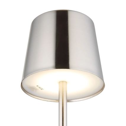 Globo - LED диммируемая сенсорная перезаряжаемая настольная лампа LED/2W/3,7V 3000/4000/6000K 2200 mAh глянцевый хром