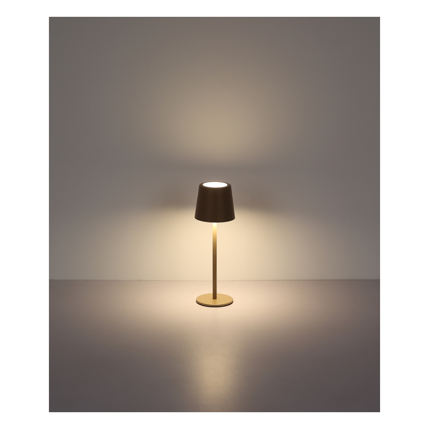 Globo - LED Вулична сенсорна настільна лампа з регулюванням яскравості LED/2W/5V 3000/4000/6000K 2200 mAh IP44 кремовий