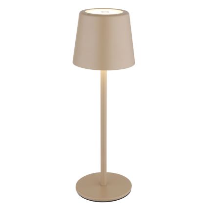 Globo - LED Вулична сенсорна настільна лампа з регулюванням яскравості LED/2W/5V 3000/4000/6000K 2200 mAh IP44 кремовий