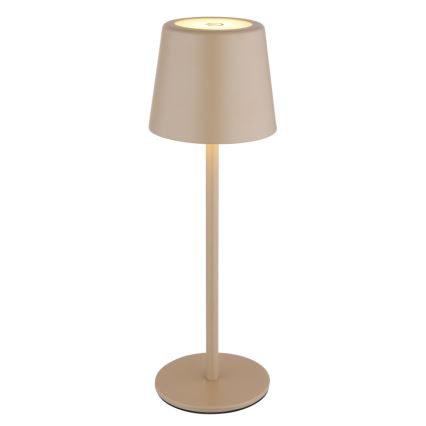 Globo - LED Вулична сенсорна настільна лампа з регулюванням яскравості LED/2W/5V 3000/4000/6000K 2200 mAh IP44 кремовий