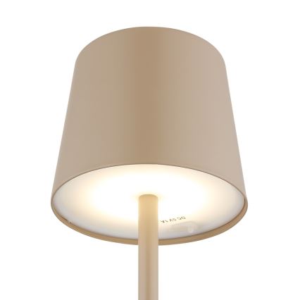 Globo - LED Вулична сенсорна настільна лампа з регулюванням яскравості LED/2W/5V 3000/4000/6000K 2200 mAh IP44 кремовий