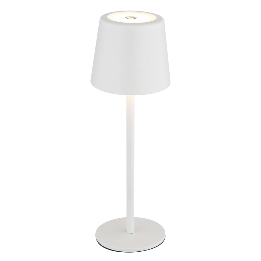 Globo - LED Вулична сенсорна настільна лампа з регулюванням яскравості LED/2W/5V 3000/4000/6000K 2200 mAh IP44 білий