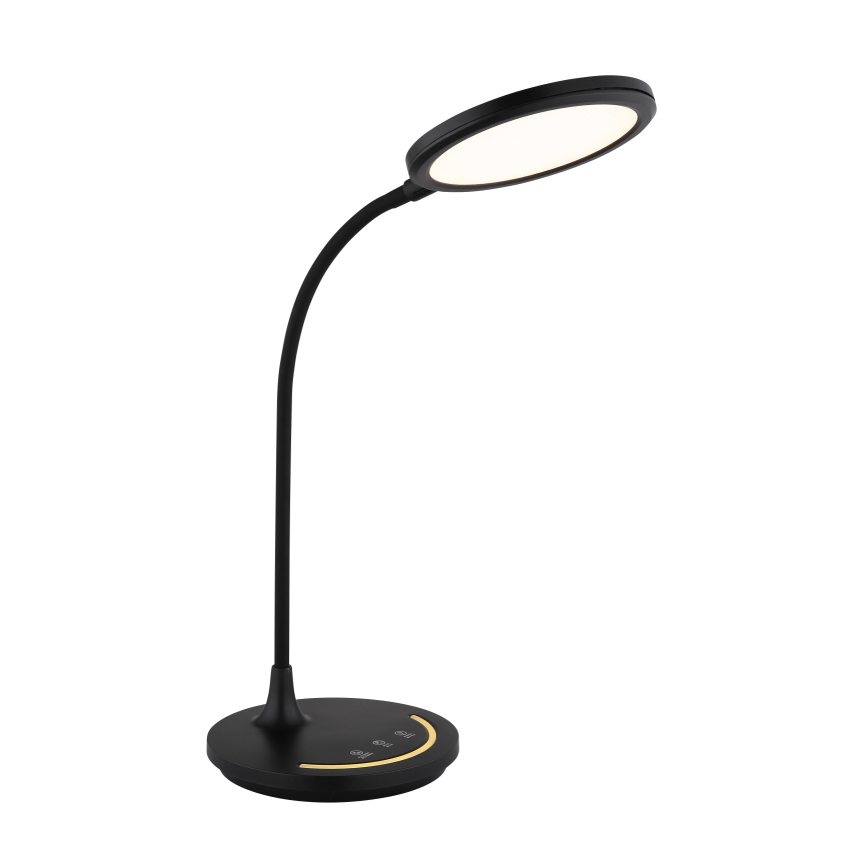 Globo - Світлодіодна регульована гнучка сенсорна настільна лампа LED/12W/230V 3000/4000/6500K CRI 90 чорна