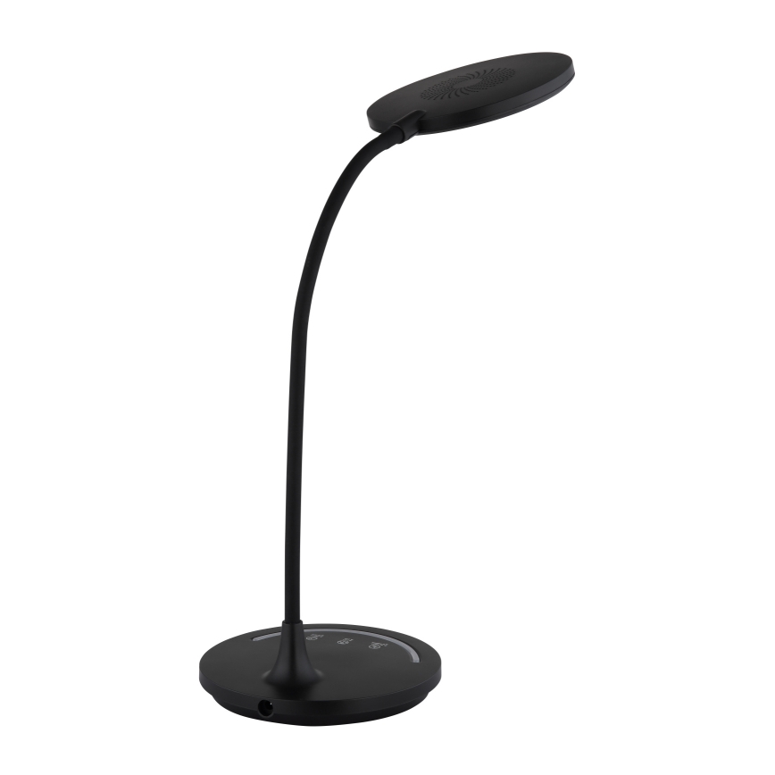 Globo - Світлодіодна регульована гнучка сенсорна настільна лампа LED/12W/230V 3000/4000/6500K CRI 90 чорна