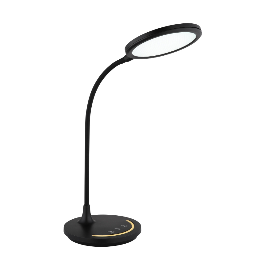 Globo - Світлодіодна регульована гнучка сенсорна настільна лампа LED/12W/230V 3000/4000/6500K CRI 90 чорна
