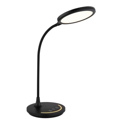Globo - LED Гнучка сенсорна настільна лампа з регулюванням яскравості LED/12W/230V 3000/4000/6500K CRI 90 чорний