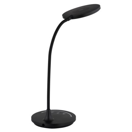 Globo - LED Гнучка сенсорна настільна лампа з регулюванням яскравості LED/12W/230V 3000/4000/6500K CRI 90 чорний