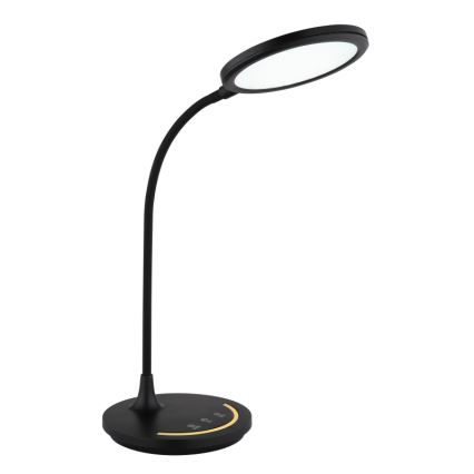 Globo - LED Гнучка сенсорна настільна лампа з регулюванням яскравості LED/12W/230V 3000/4000/6500K CRI 90 чорний