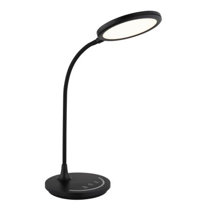 Globo - LED Гнучка сенсорна настільна лампа з регулюванням яскравості LED/12W/230V 3000/4000/6500K CRI 90 чорний