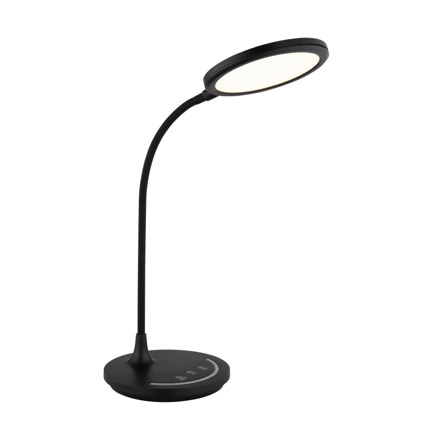 Globo - LED Гнучка сенсорна настільна лампа з регулюванням яскравості LED/12W/230V 3000/4000/6500K CRI 90 чорний