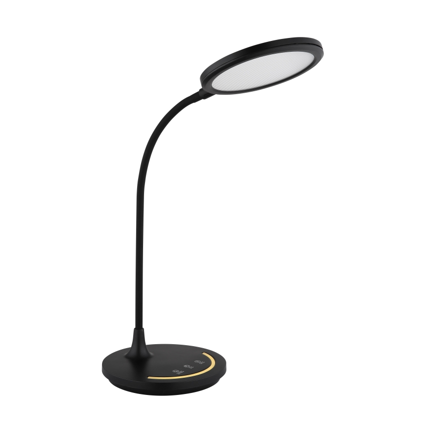 Globo - LED Гнучка сенсорна настільна лампа з регулюванням яскравості LED/12W/230V 3000/4000/6500K CRI 90 чорний