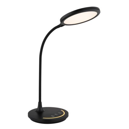 Globo - LED Гнучка сенсорна настільна лампа з регулюванням яскравості LED/12W/230V 3000/4000/6500K CRI 90 чорний