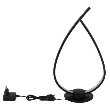 Globo - LED настільна лампа LED/6W/230V чорна