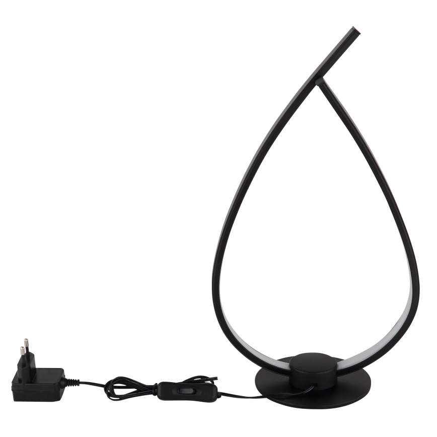 Globo - LED настільна лампа LED/6W/230V чорна