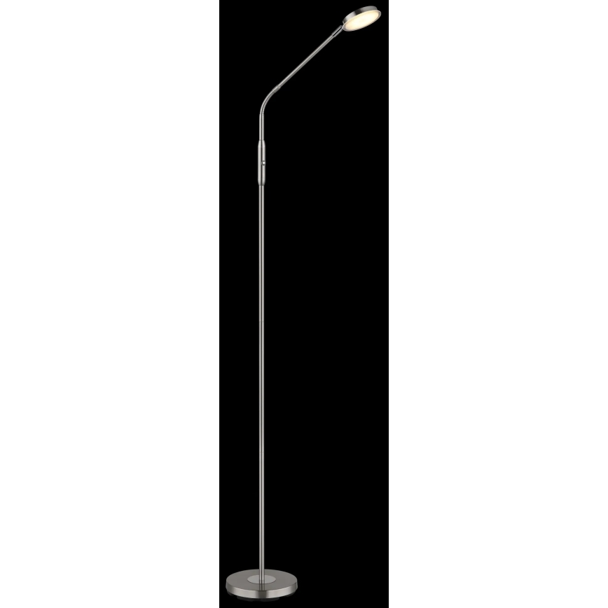 Globo - LED Диммируемая сенсорная напольная лампа LED/6,5W/230V 2700/3350/4000K матовый хром