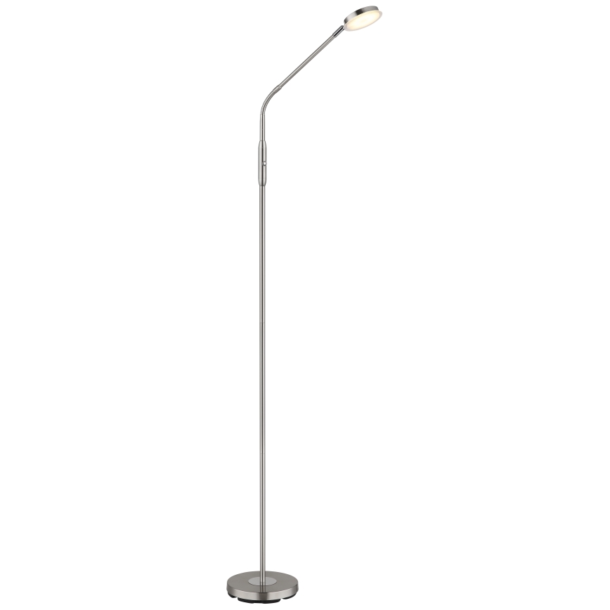 Globo - LED регульована сенсорна підлогова лампа LED/6,5W/230V 2700/3350/4000K матовий хром